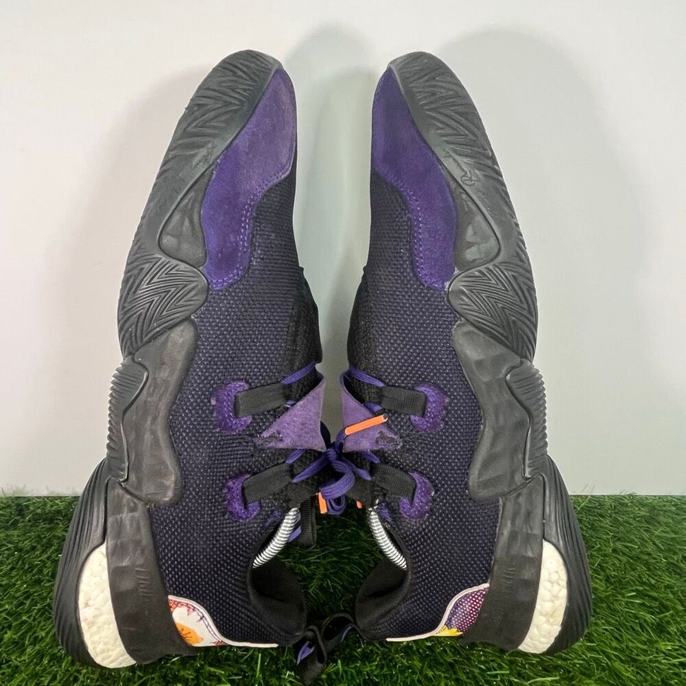 Adidas Men's Trae Young 1 ‘Black Team College Purple’ Sneakers Size 12 - Picture 6 of 9